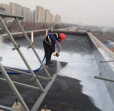 屋頂防水聚脲噴涂施工